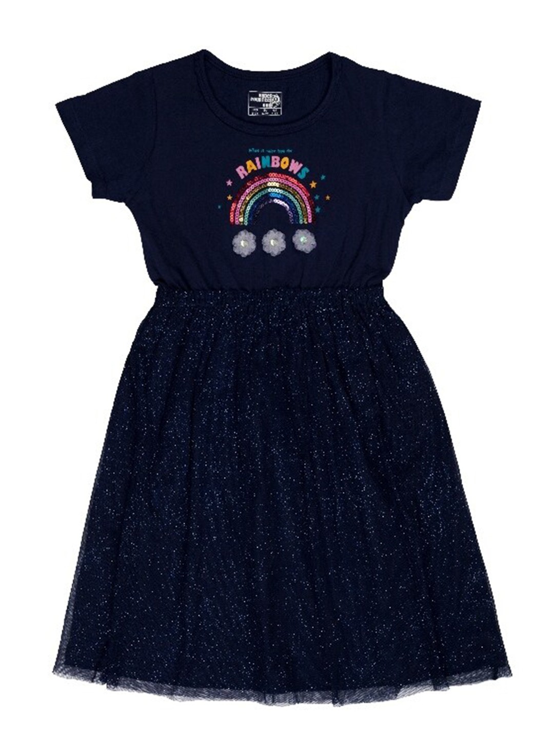 

UNDER FOURTEEN ONLY Girls Fit & Flare Dress, Navy blue