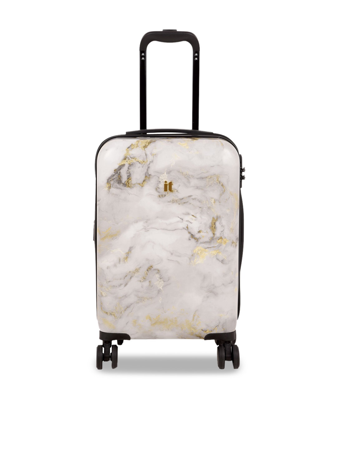 

IT luggage Textured Cabin Trolley Bag, Grey