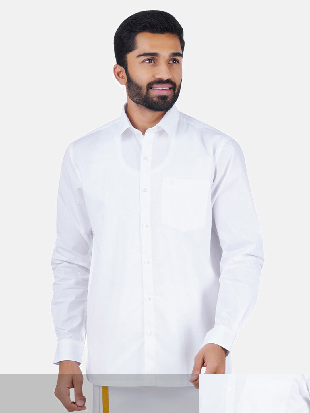 

Ramraj Men Pack of 2 Pure Cotton Casual Shirt, White