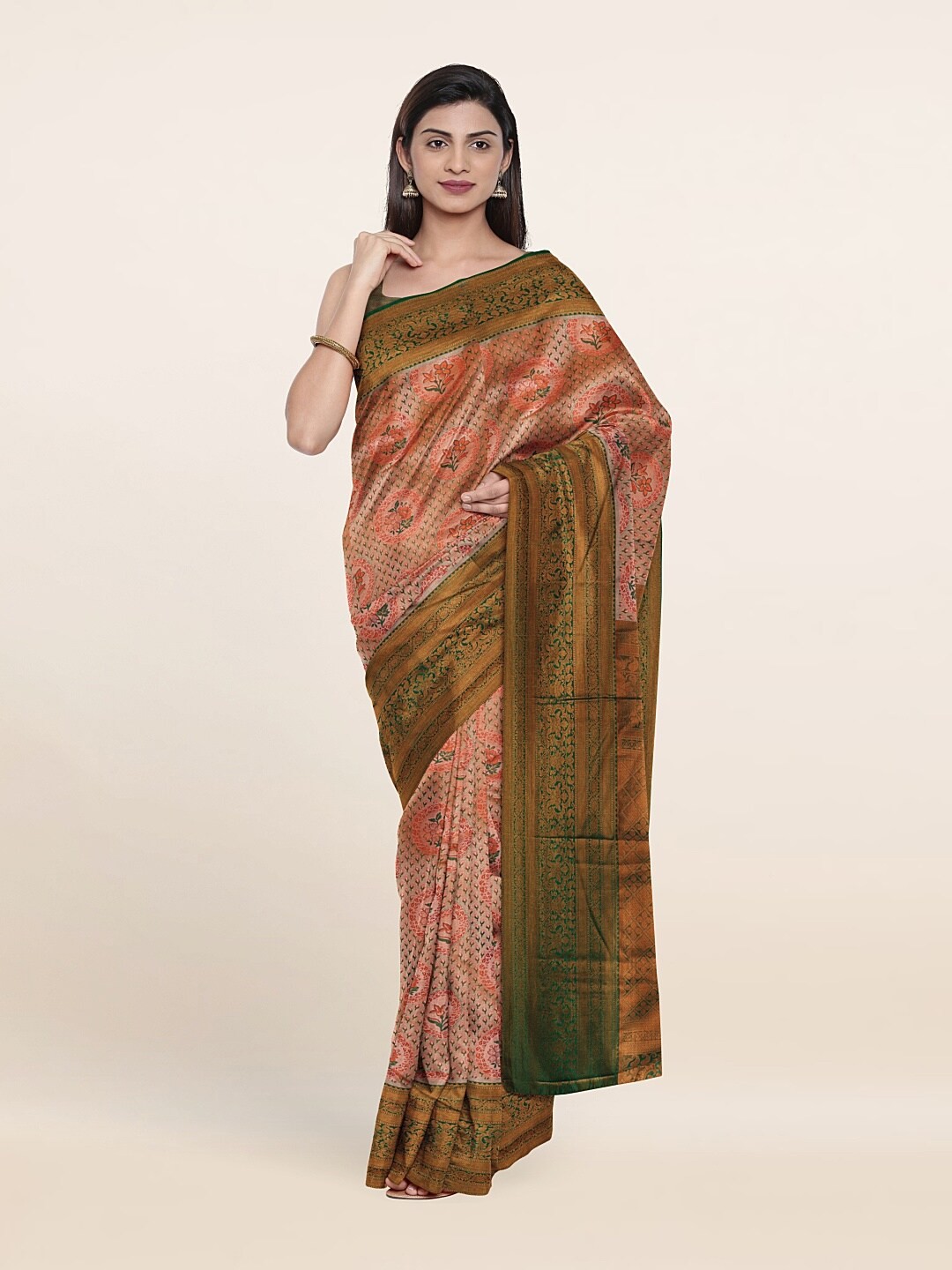 

Pothys Woven Design Zari Pure Silk Saree, Pink