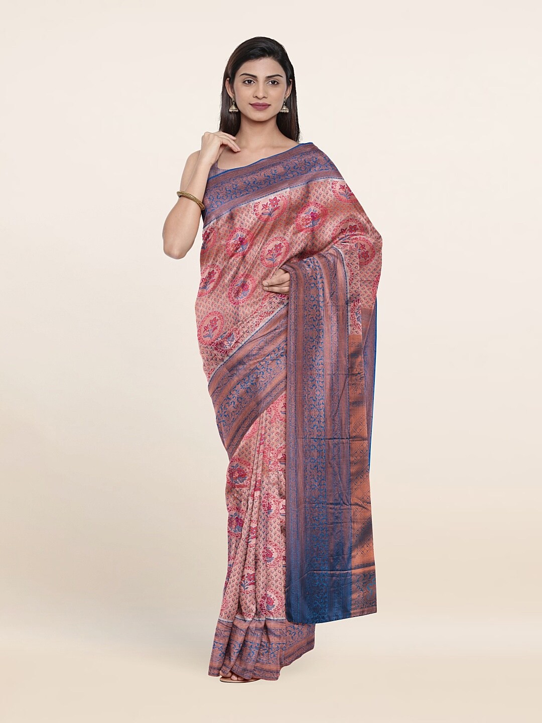 

Pothys Woven Design Zari Pure Silk Saree, Purple