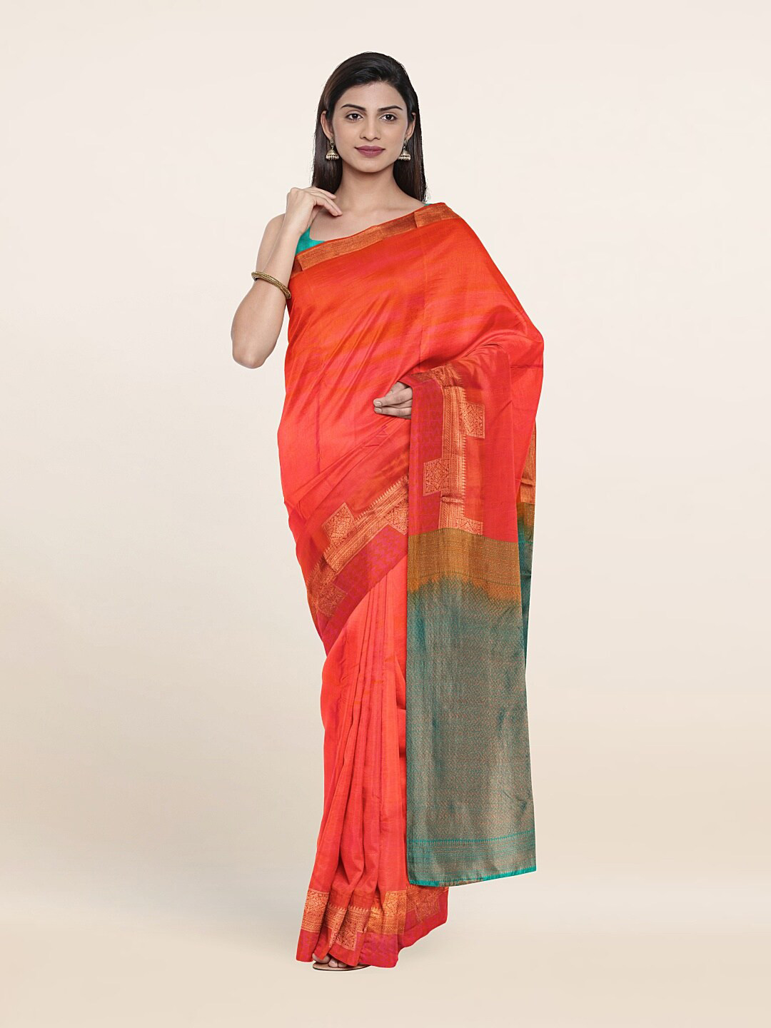 

Pothys Pure Silk Kanjeevaram Saree, Pink