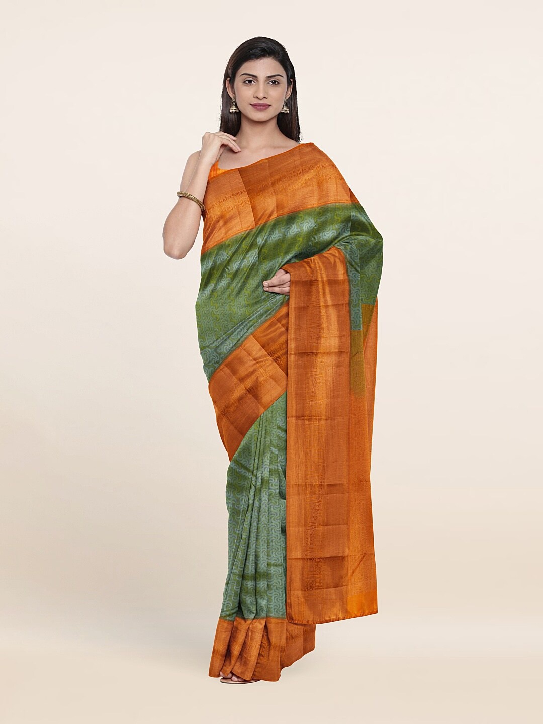 

Pothys Pure Silk Saree, Green