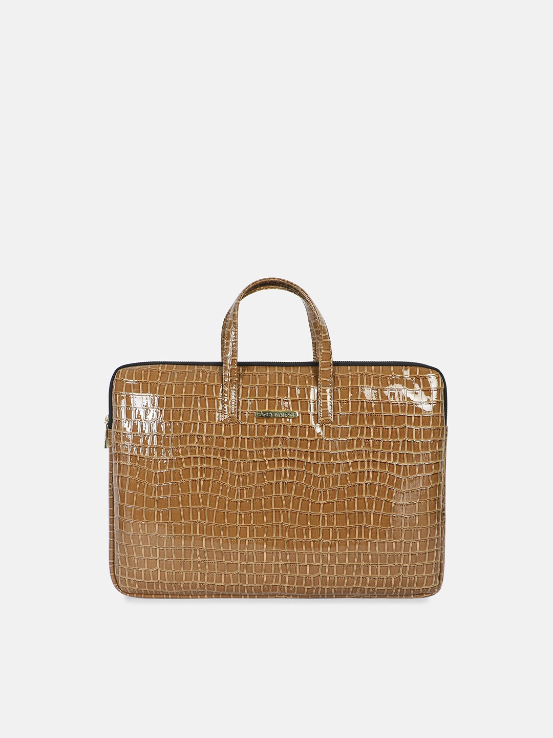 

Bagsy Malone Unisex Brown Textured PU Laptop Bag