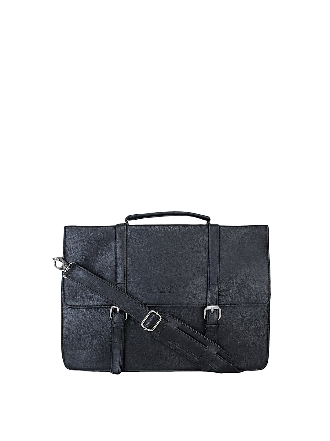 

Bagsy Malone Unisex Black PU Laptop Bag
