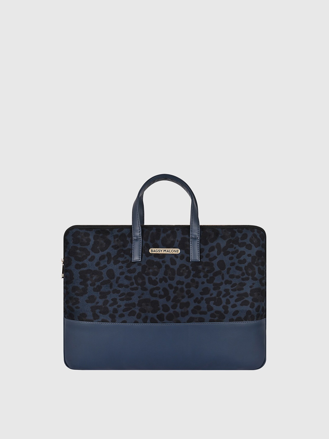 

Bagsy Malone Unisex Blue Textured PU Laptop Bag