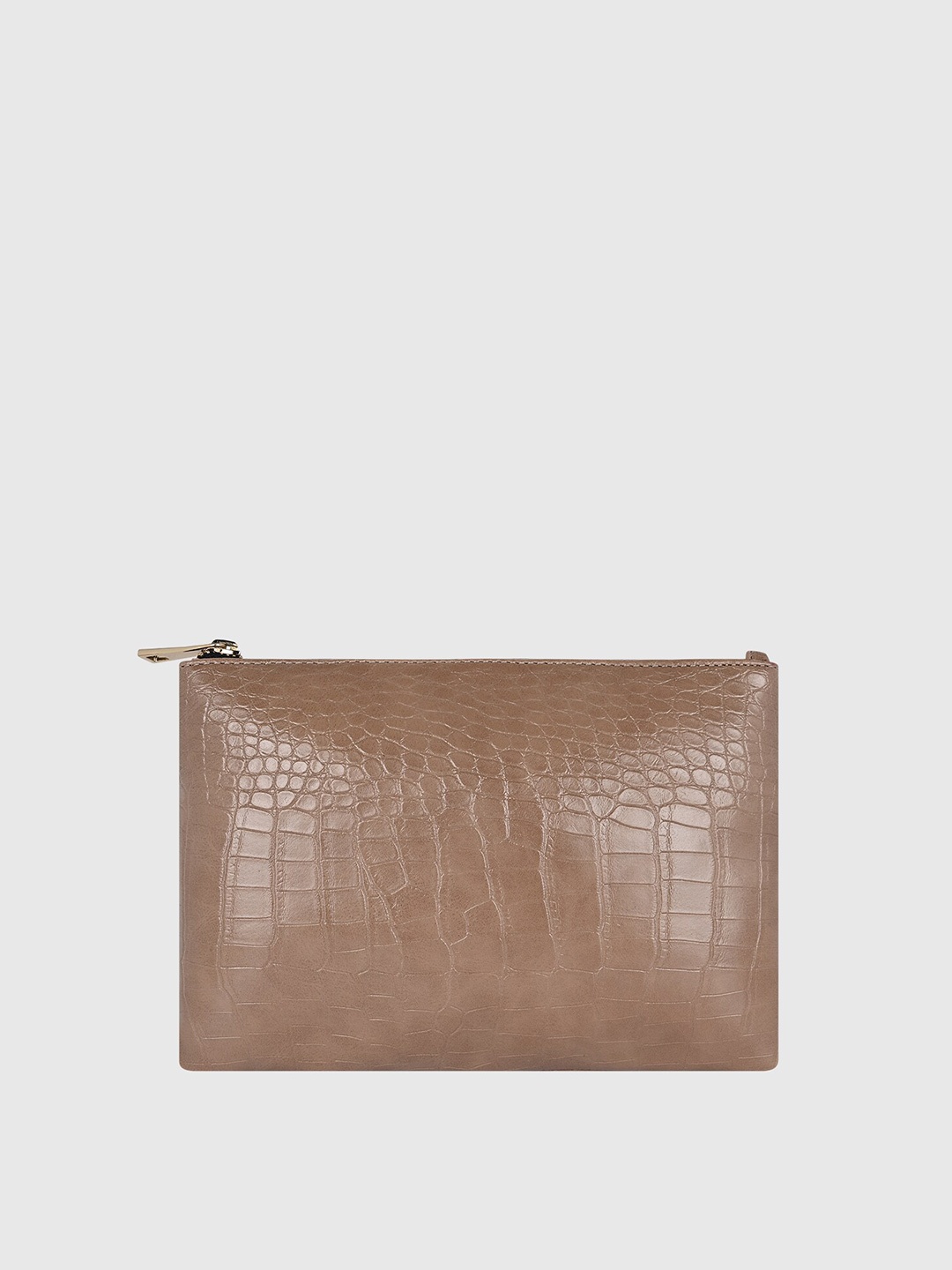 

Bagsy Malone Women Brown Textured Clutch