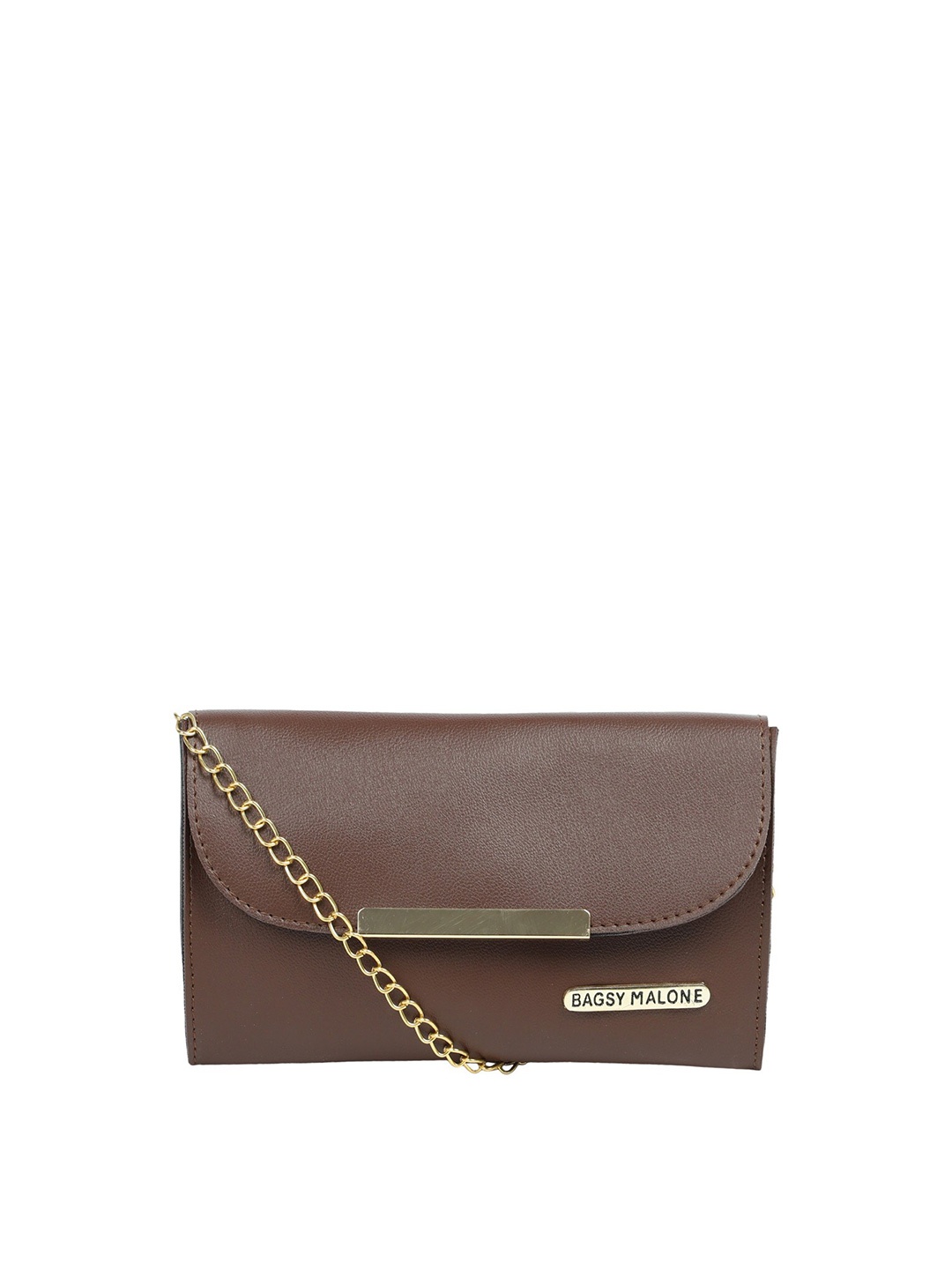 

Bagsy Malone PU Structured Sling Bag, Coffee brown