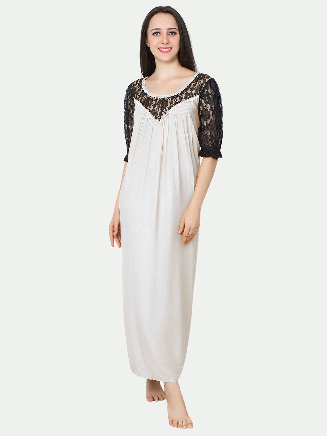 

PATRORNA Maxi Nightdress, White