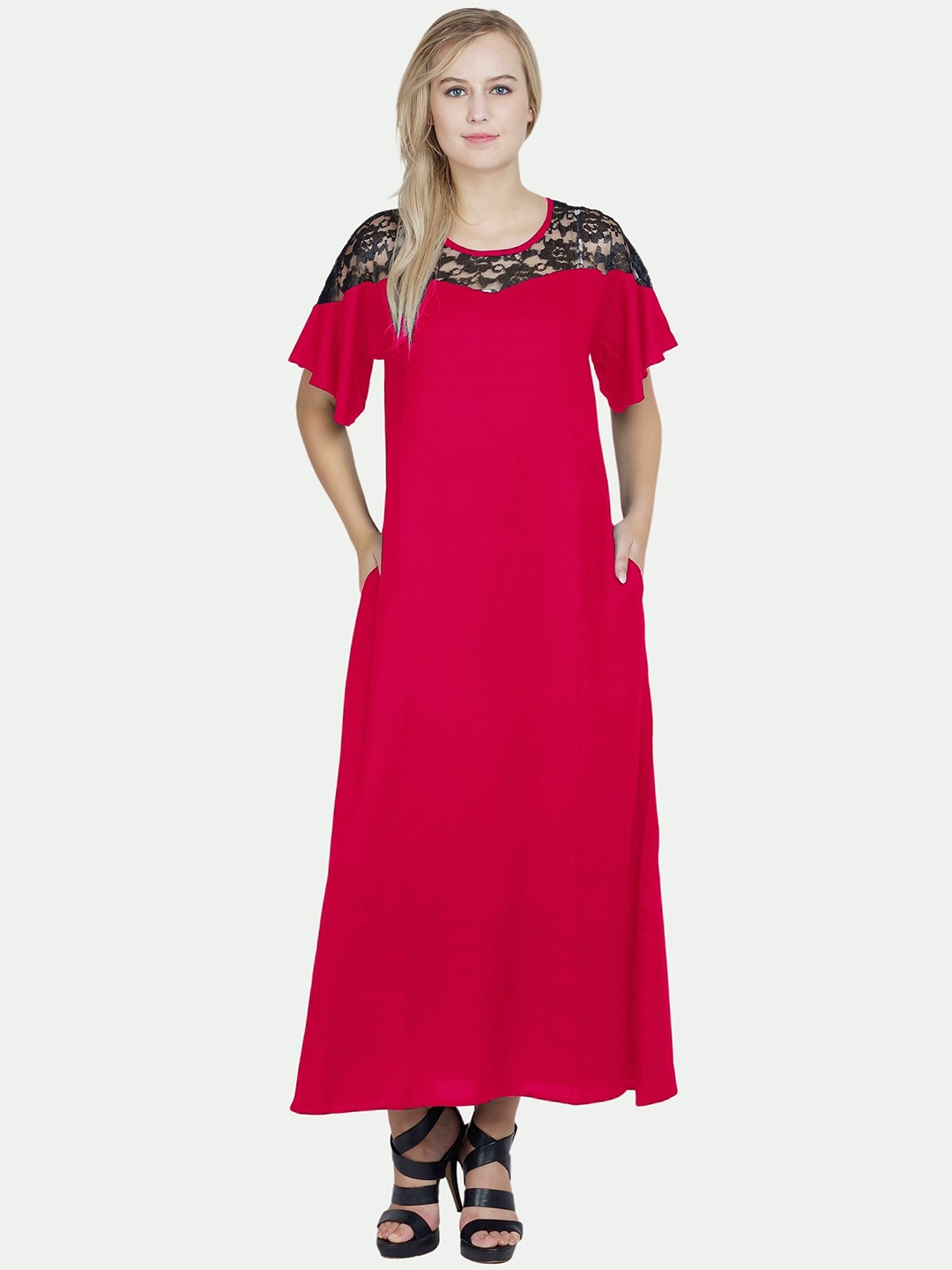 

PATRORNA Maxi Nightdress, Pink