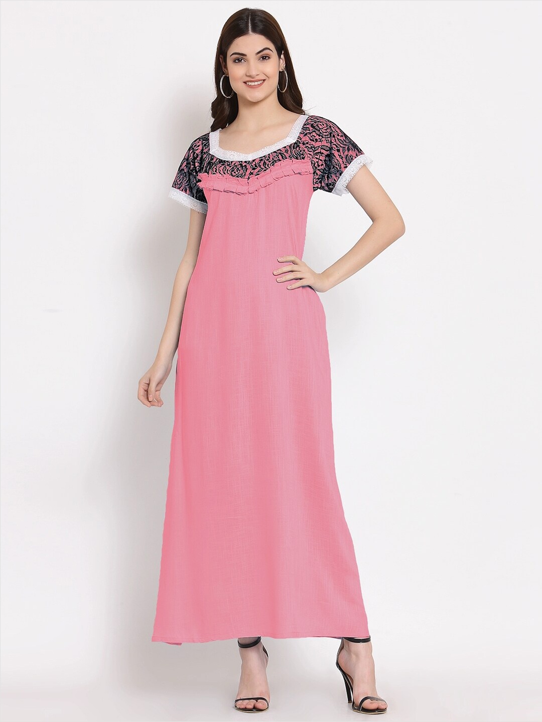 

PATRORNA Maxi Nightdress, Pink