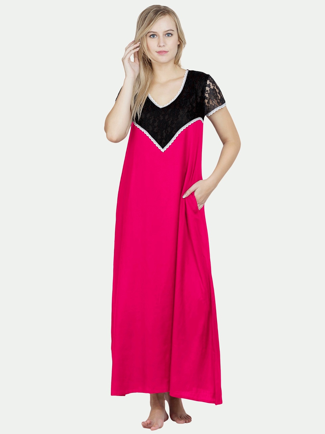 

PATRORNA Maxi Nightdress, Pink