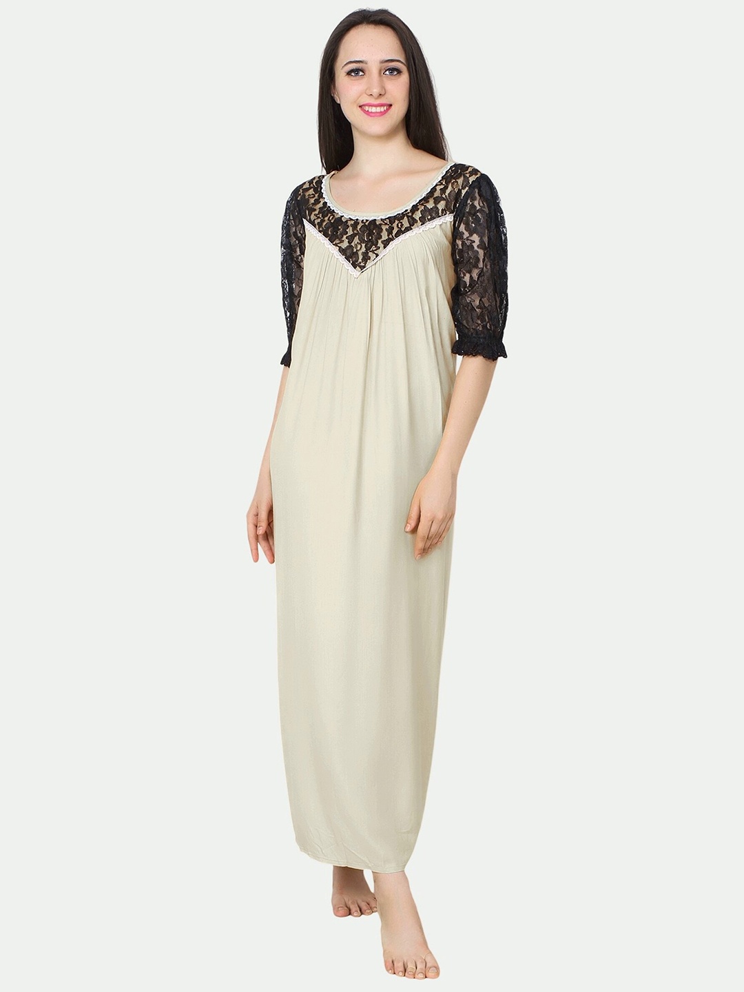 

PATRORNA Maxi Nightdress, Off white