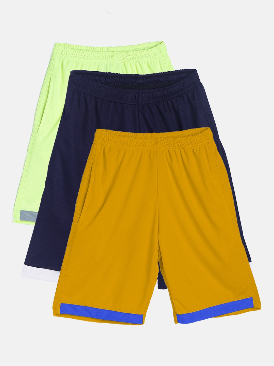 

TINY HUG Boys Set of 3 High-Rise Rapid-Dry Outdoor Shorts, Mustard