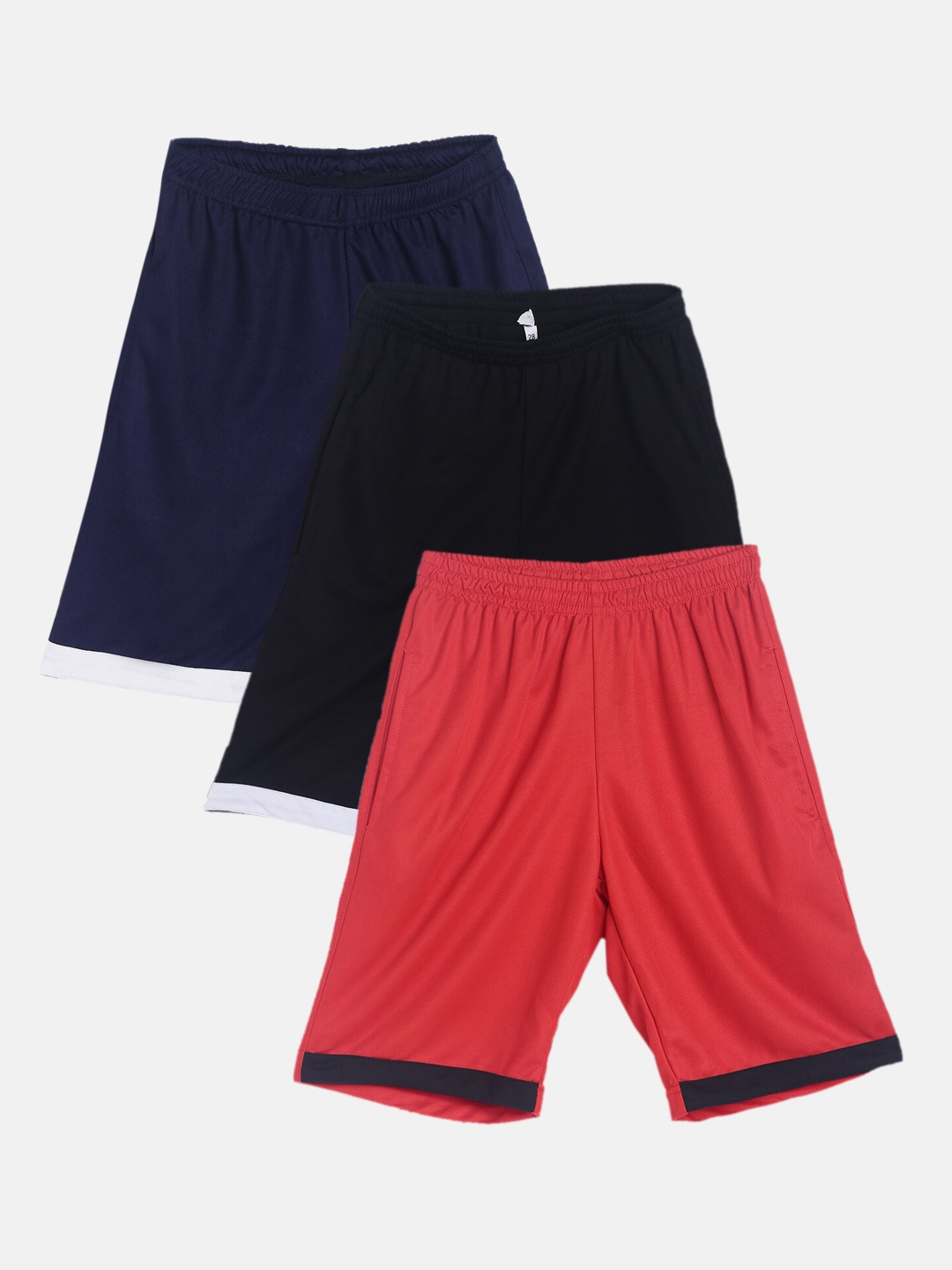 

TINY HUG Boys Pack of 3 High-Rise Outdoor Sports Shorts, Black