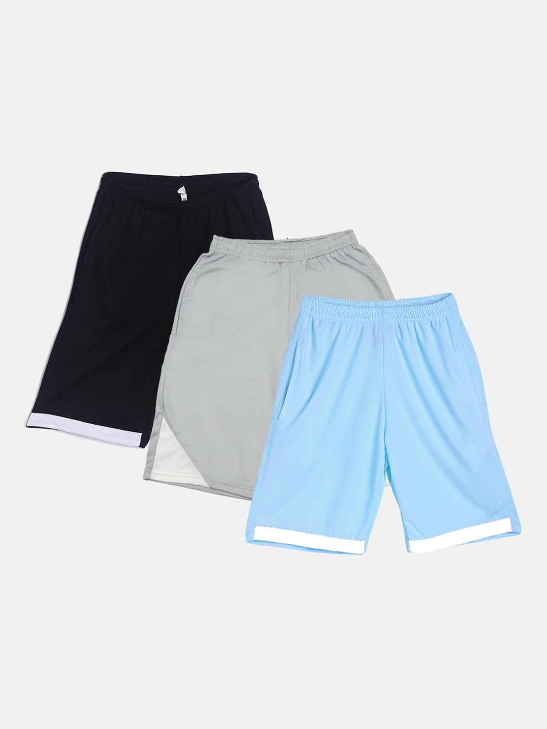 

TINY HUG Boys Pack of 3 High-Rise Outdoor Shorts, Black