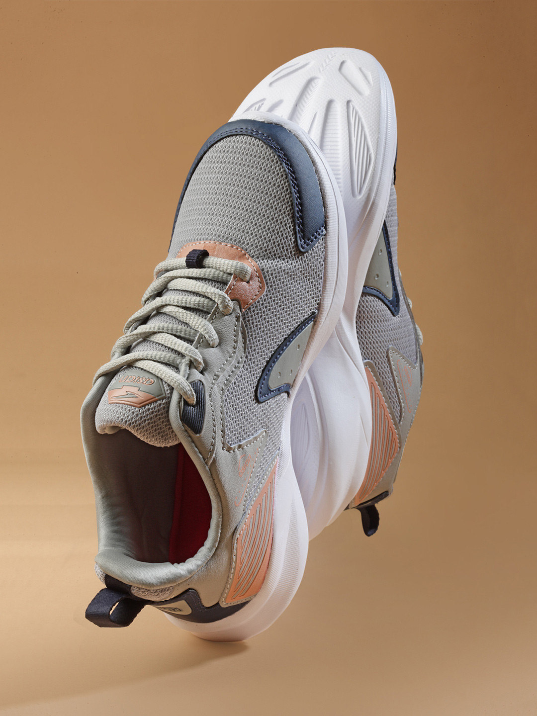 

ASIAN Women Mesh Running Non-Marking Shoes, Grey