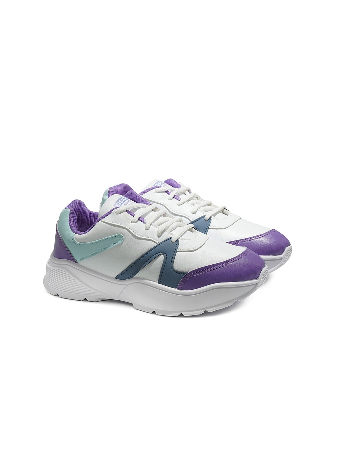 

ASIAN Women Colourblocked Sneakers, White