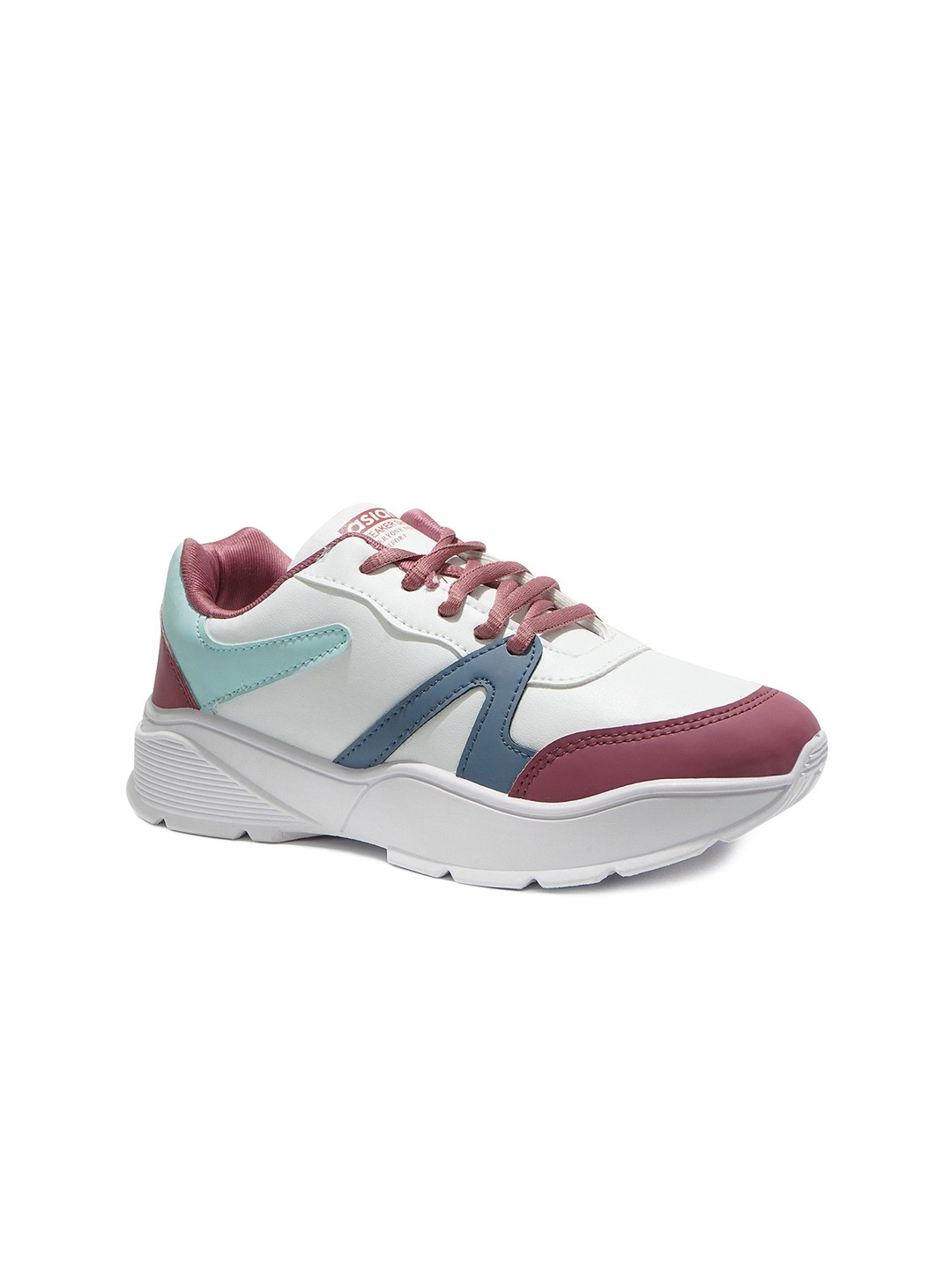 

ASIAN Women Colourblocked Sneakers, White