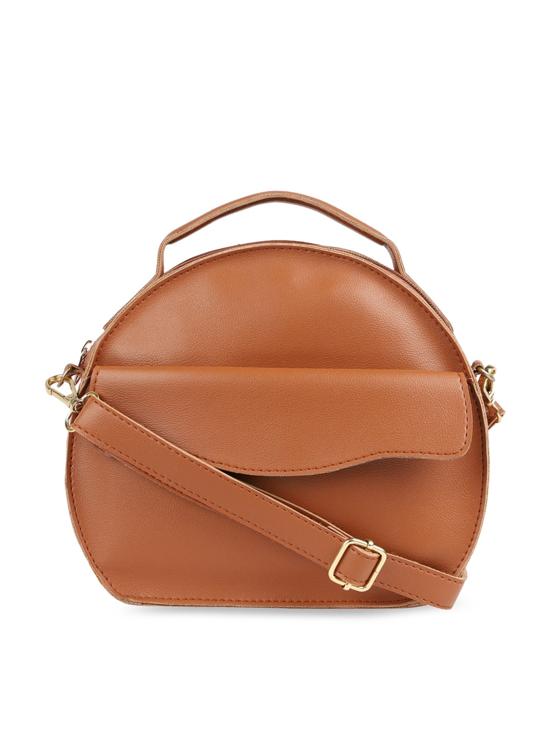 

Bagsy Malone PU Structured Sling Bag, Tan