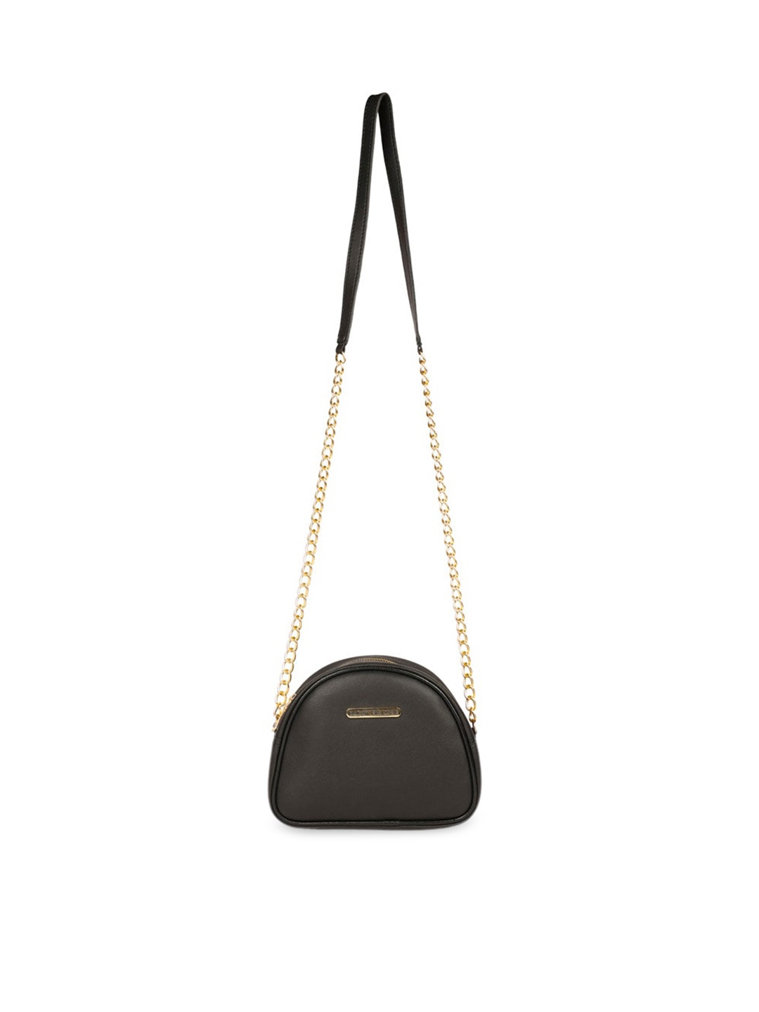 

Bagsy Malone PU Half Moon Sling Bag, Black