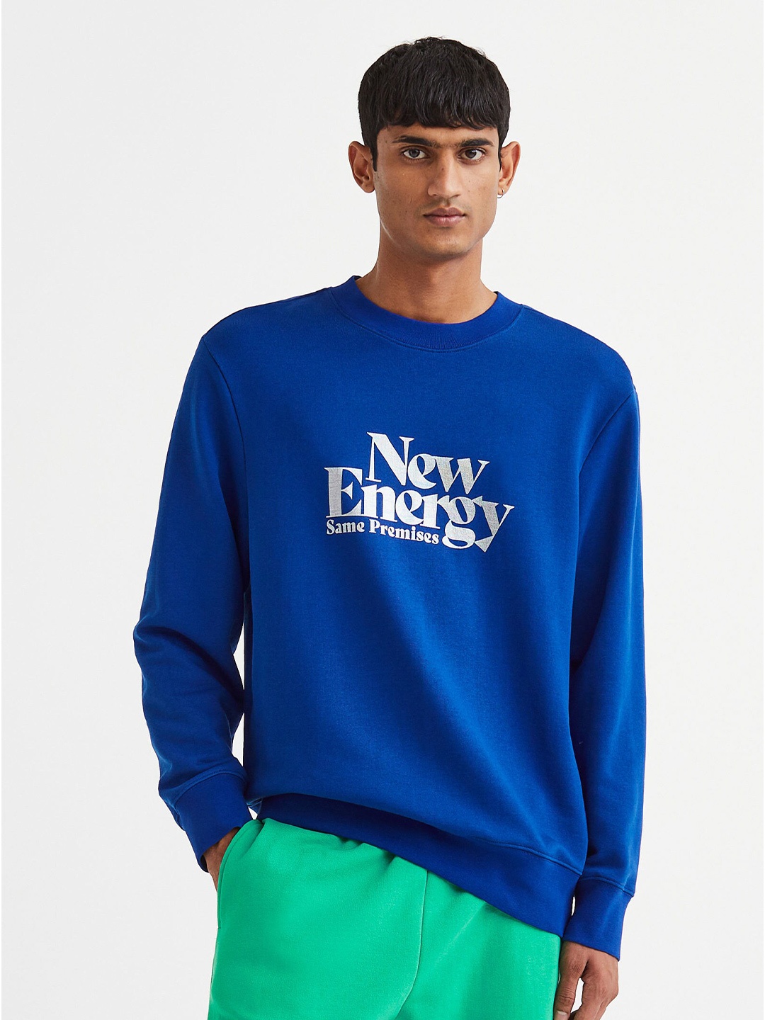 

H&M Men Regular Fit Sweatshirt, Blue