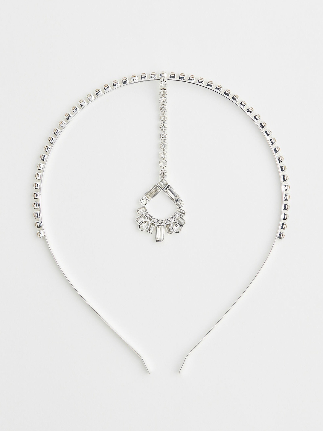

H&M Women Rhinestone Alice Band, Silver