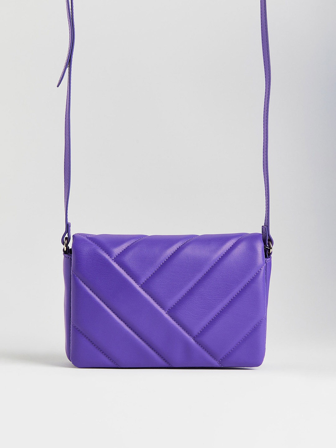 

H&M Quilted Shoulder Bag, Purple