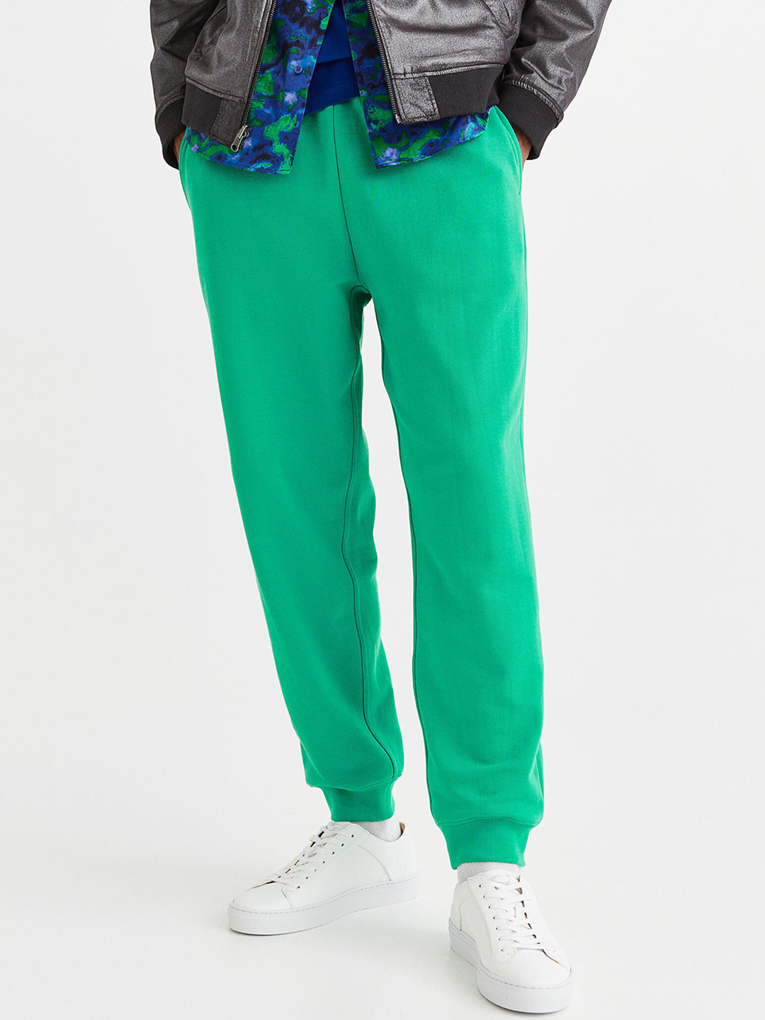

H&M Men Regular Fit Joggers, Green