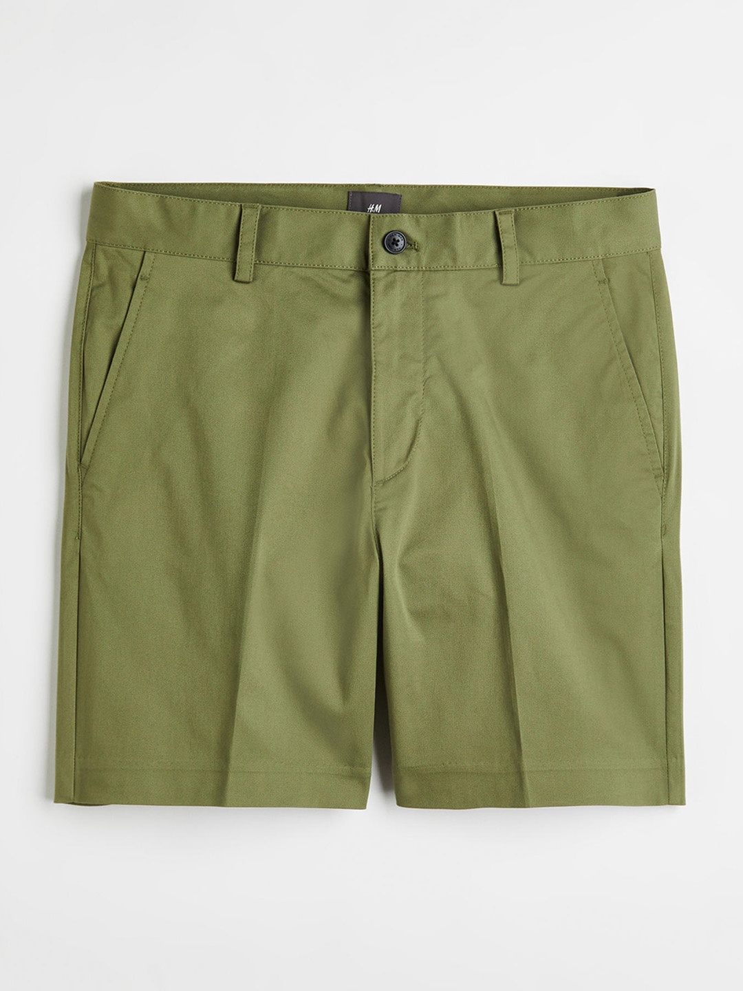 

H&M Men Regular Fit Chino Shorts, Green