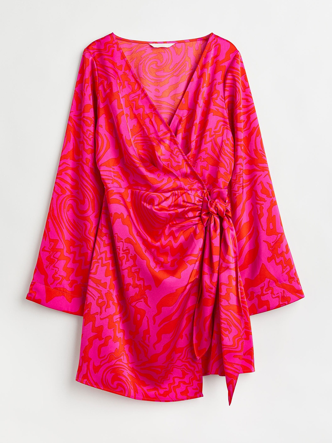 

H&M Women Red & Pink Wrapover Dress