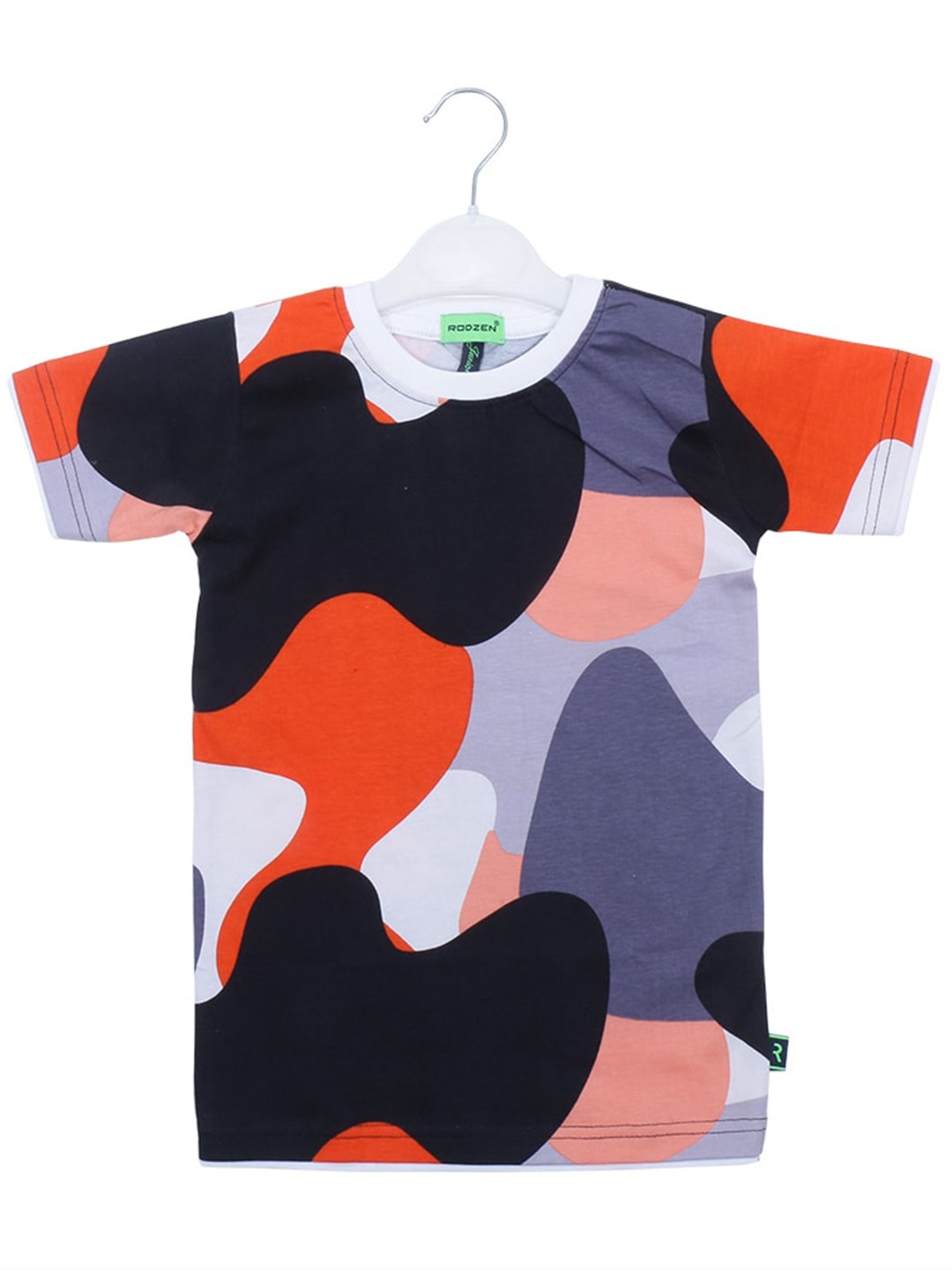 

Rodzen Boys Colourblocked T-shirt, Black