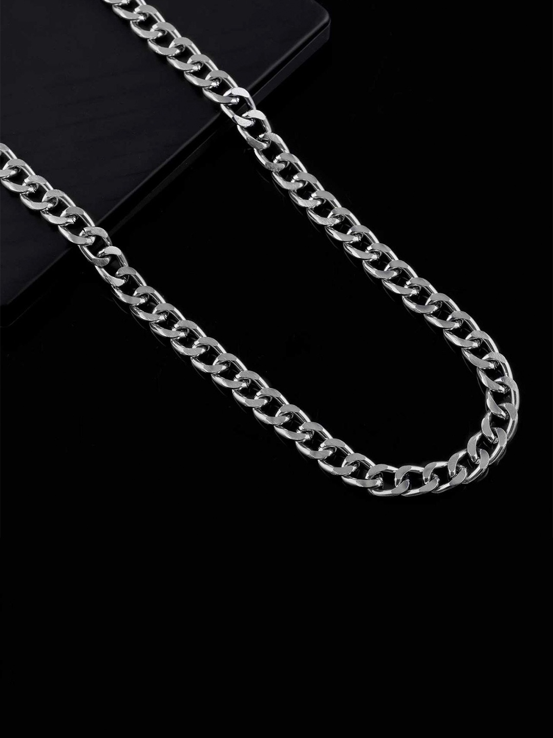 

LAFORWORD Silver-Toned Brass Silver-Plated Chain