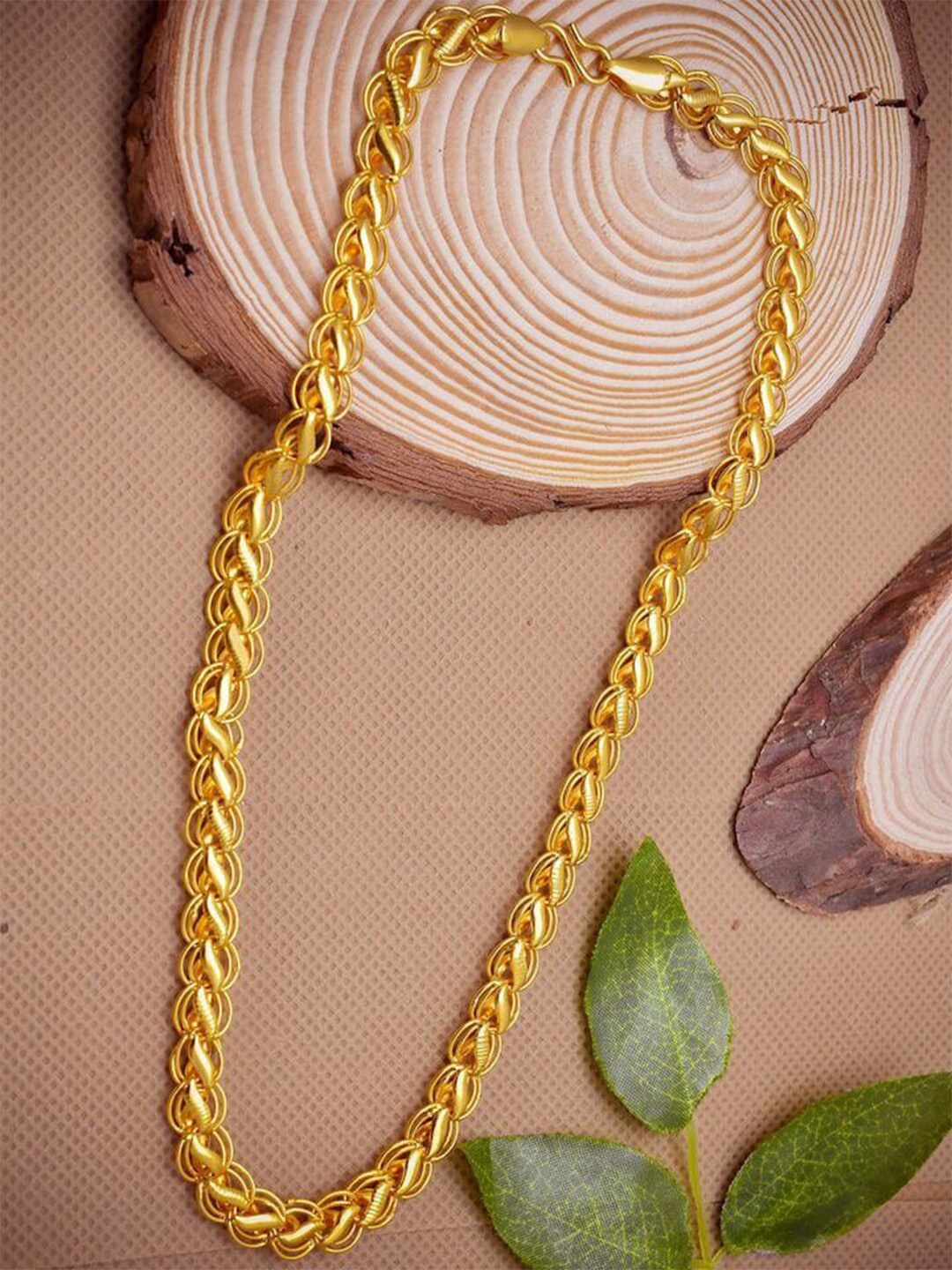 

LAFORWORD Gold-Toned Brass Gold-Plated Chain