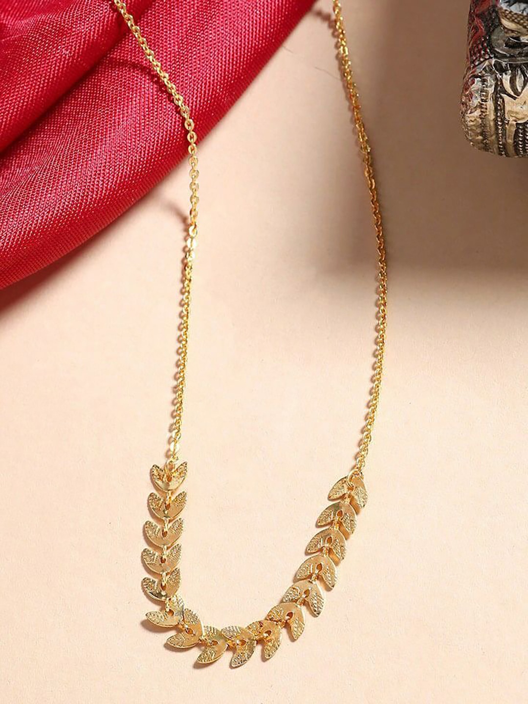 

LAFORWORD Gold-Toned Brass Gold-Plated Chain