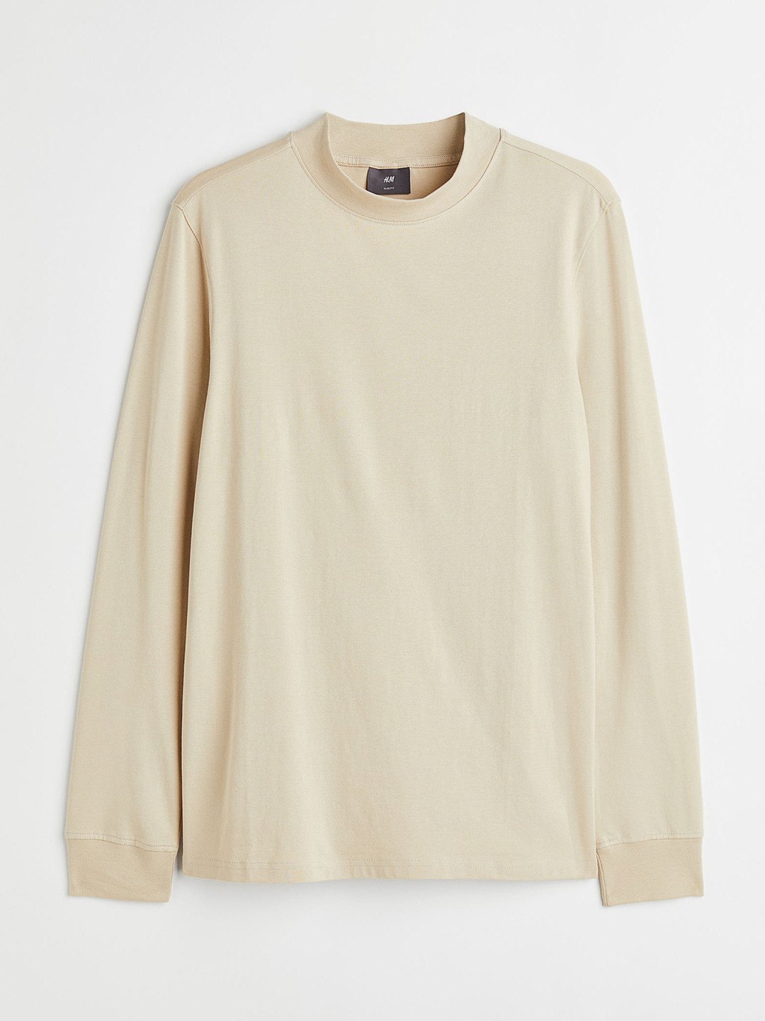 

H&M Slim Fit Turtleneck Top, Beige
