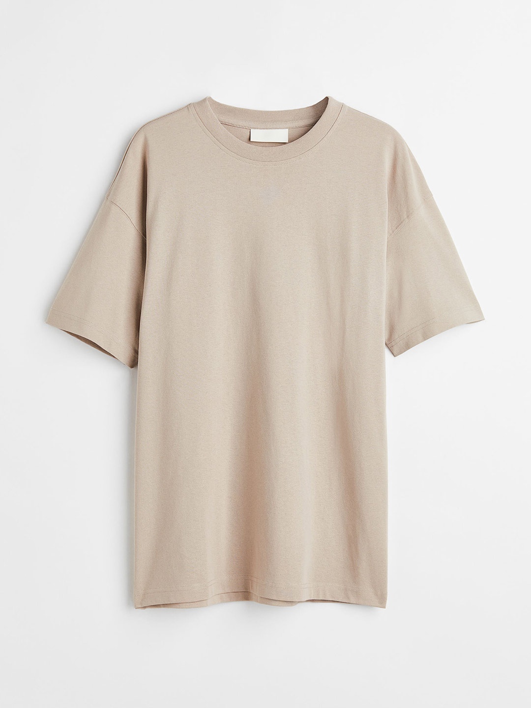 

H&M Men Oversized Fit Cotton T-shirt, Beige