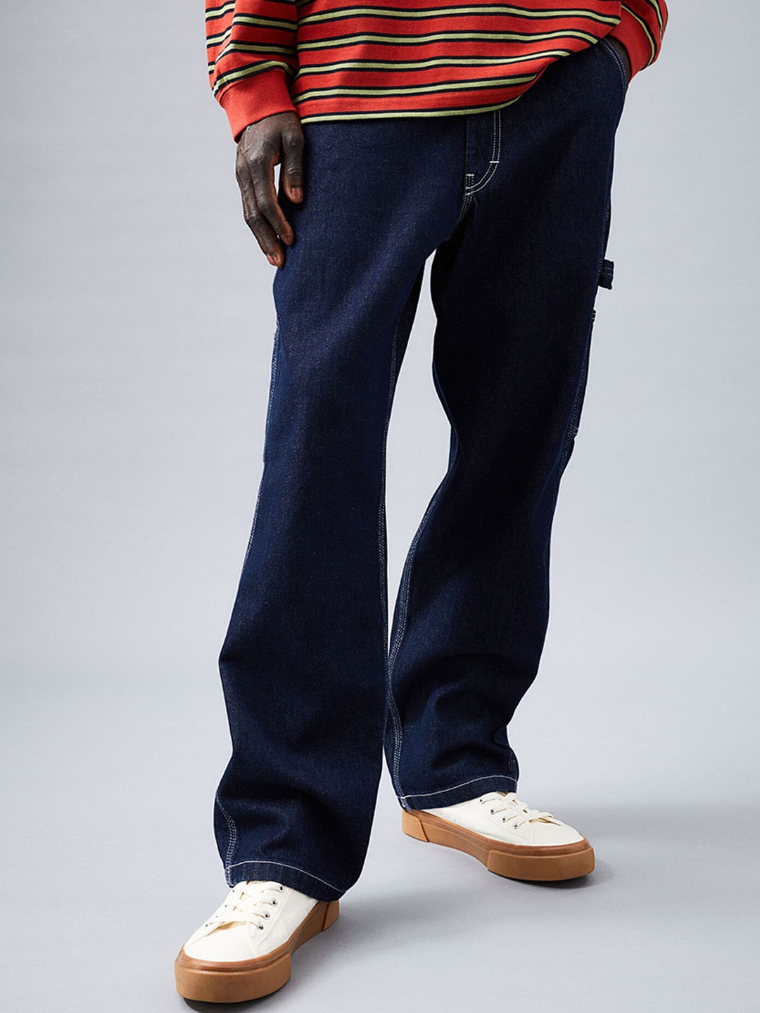

H&M Men Blue Loose Jeans