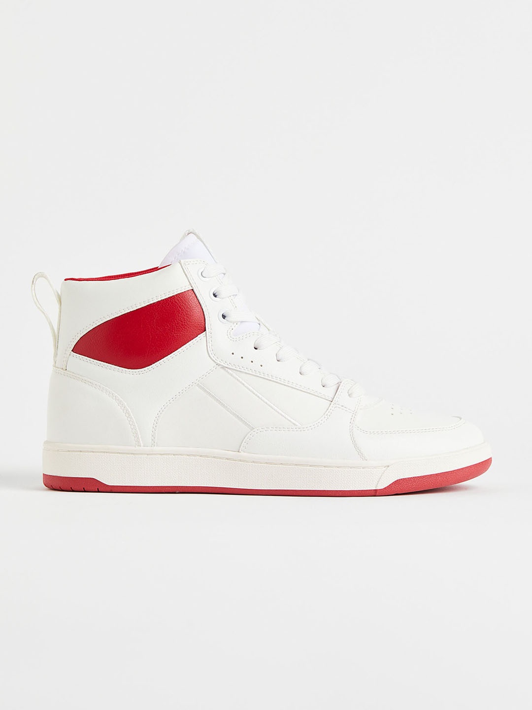 

H&M Men White Hi-top trainers
