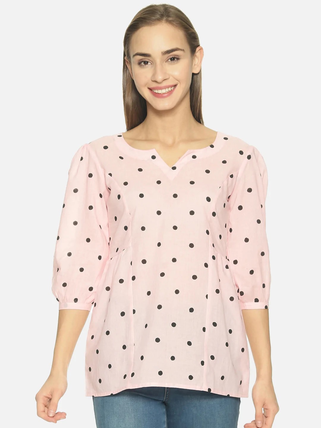 

NANGALIA RUCHIRA Women Pink Print Top