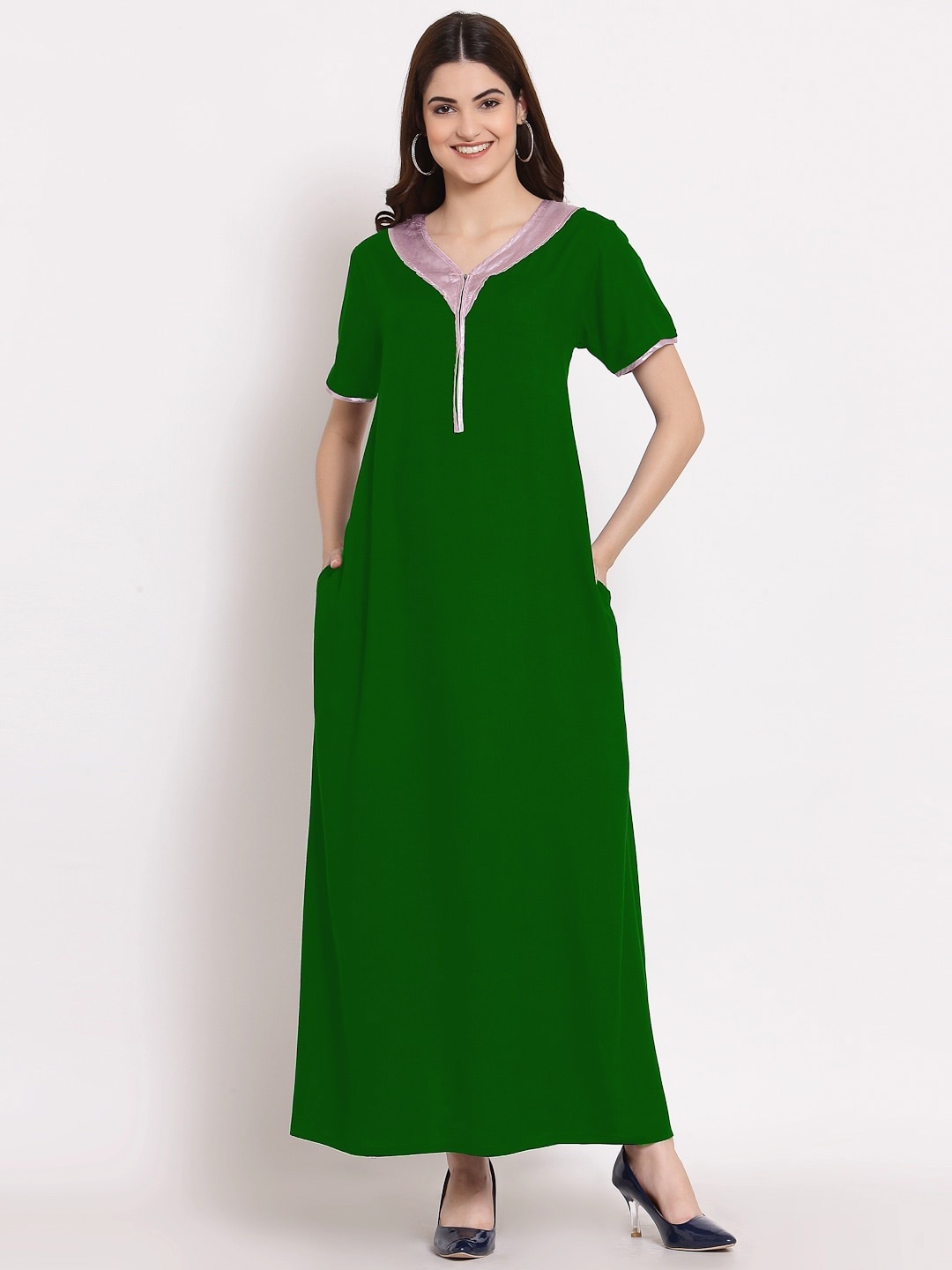 

PATRORNA Maxi Nightdress, Green