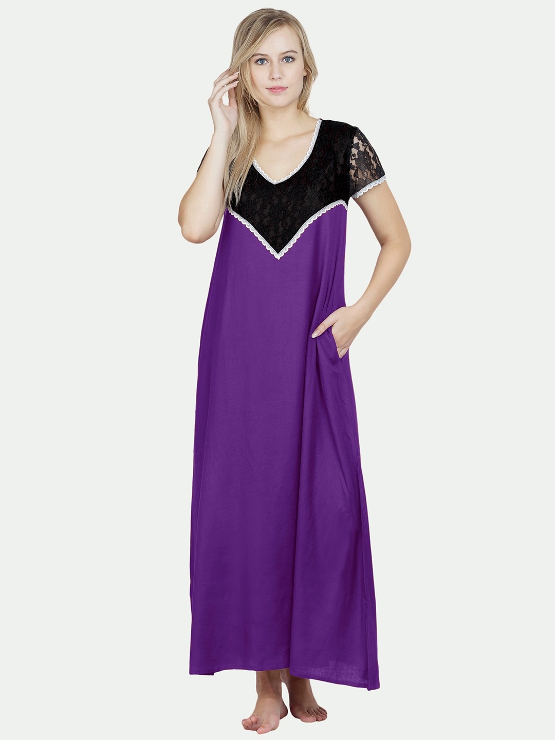 

PATRORNA Maxi Nightdress, Purple