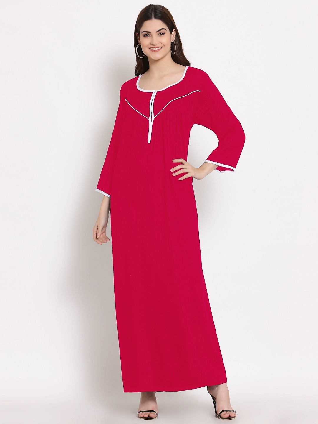 

PATRORNA Pink Maxi Nightdress