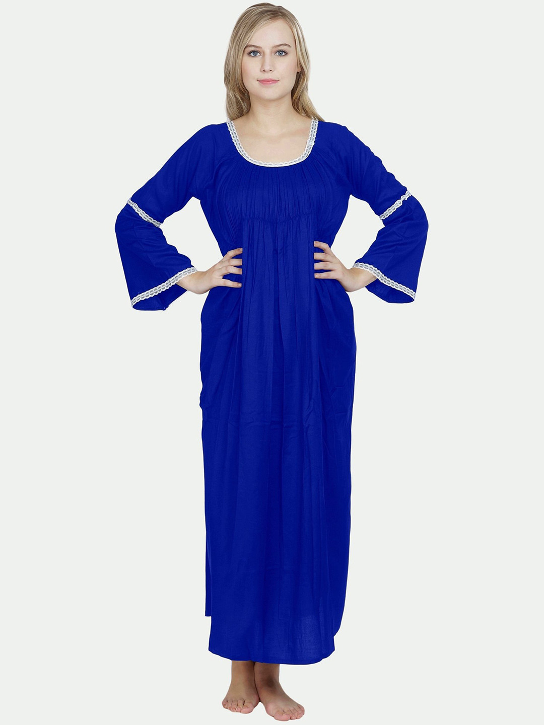 

PATRORNA Blue Maxi Nightdress