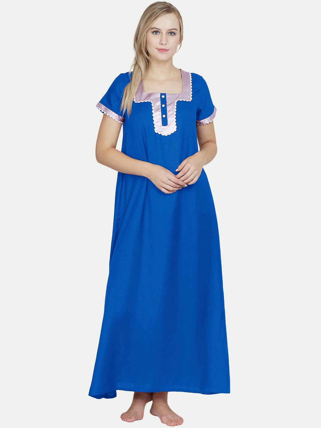 

PATRORNA Blue Maxi Nightdress