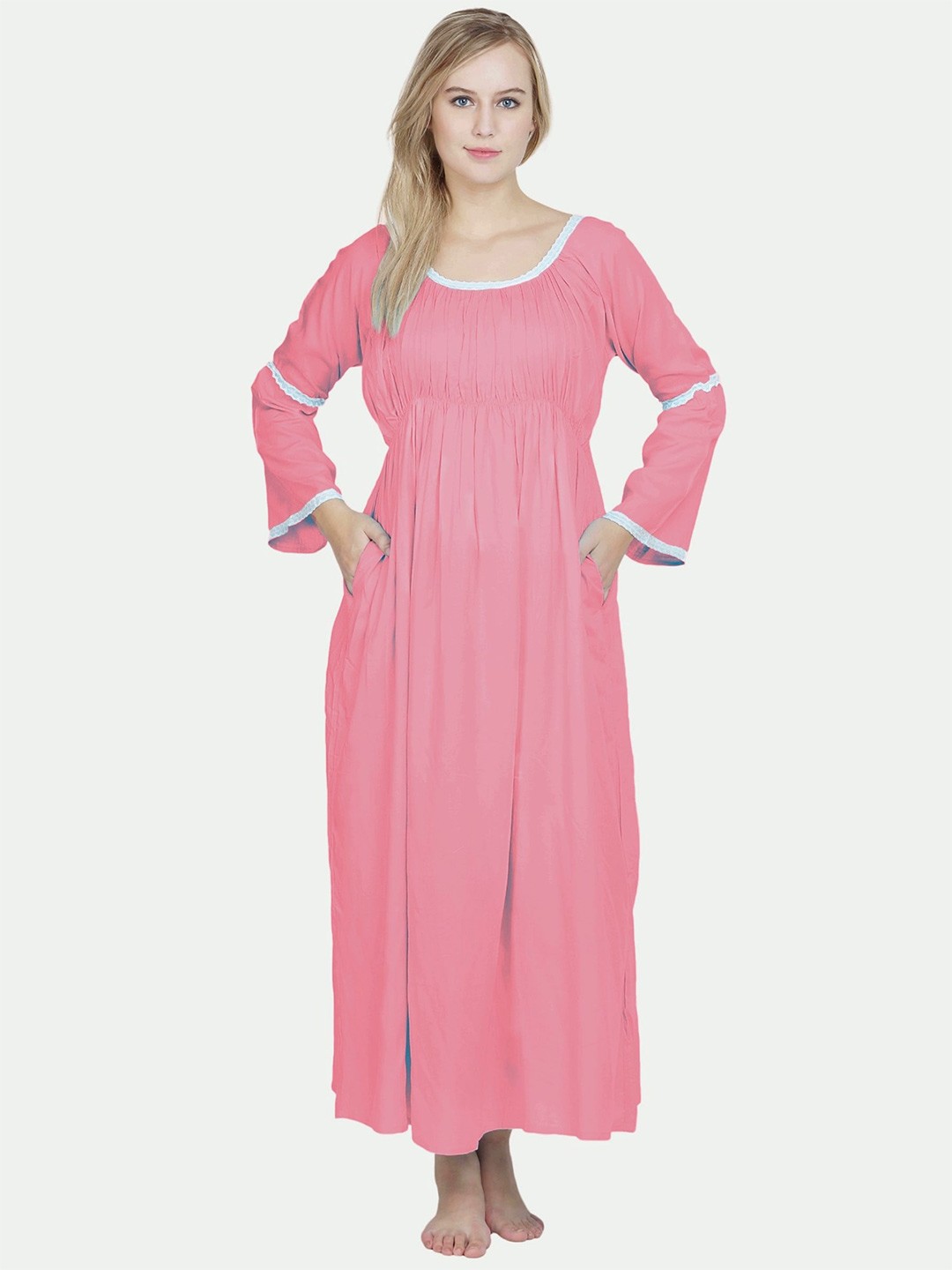 

PATRORNA Pink Maxi Nightdress
