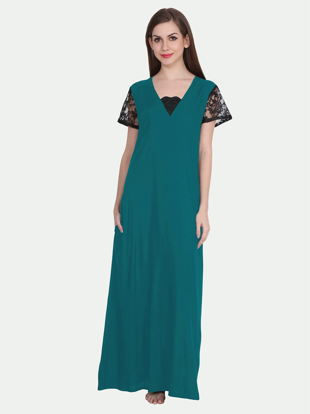 

PATRORNA Green Maxi Nightdress
