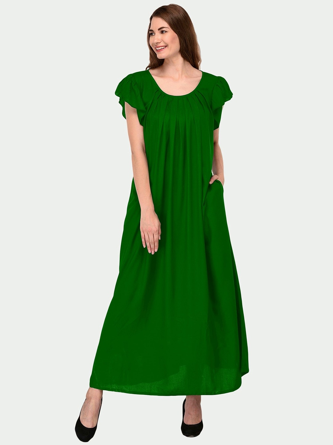 

PATRORNA Green Maxi Nightdress