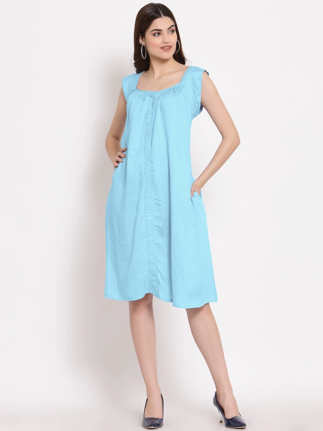 

PATRORNA Blue Maxi Nightdress