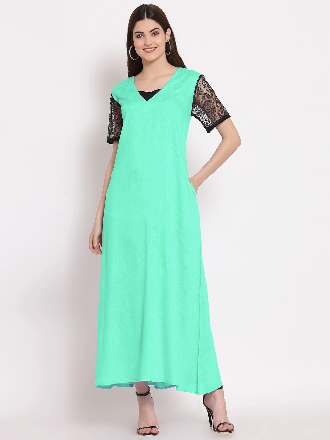 

PATRORNA Maxi Nightdress, Teal
